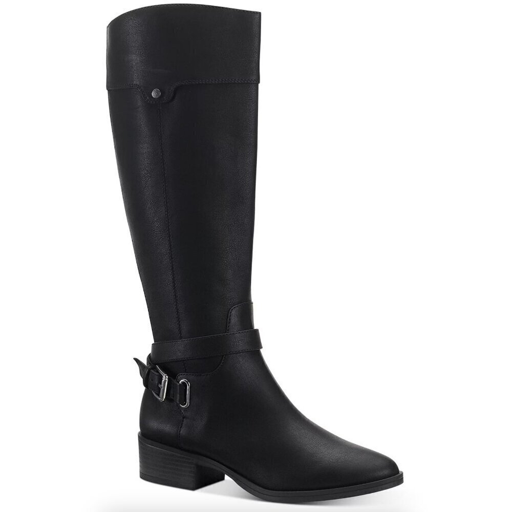 Style & Co. Womens Bennon Zipper Block Heel Knee-High Boots